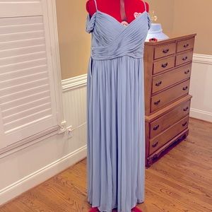 Azazie Dusty Blue Bridesmaids Dress, size 20